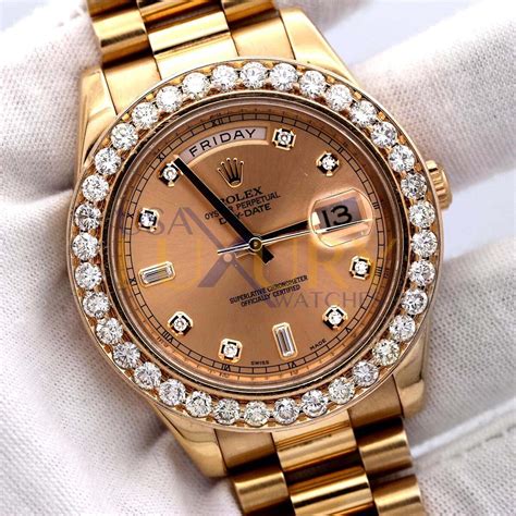 218235 rolex diamond watch|rolex everose day date.